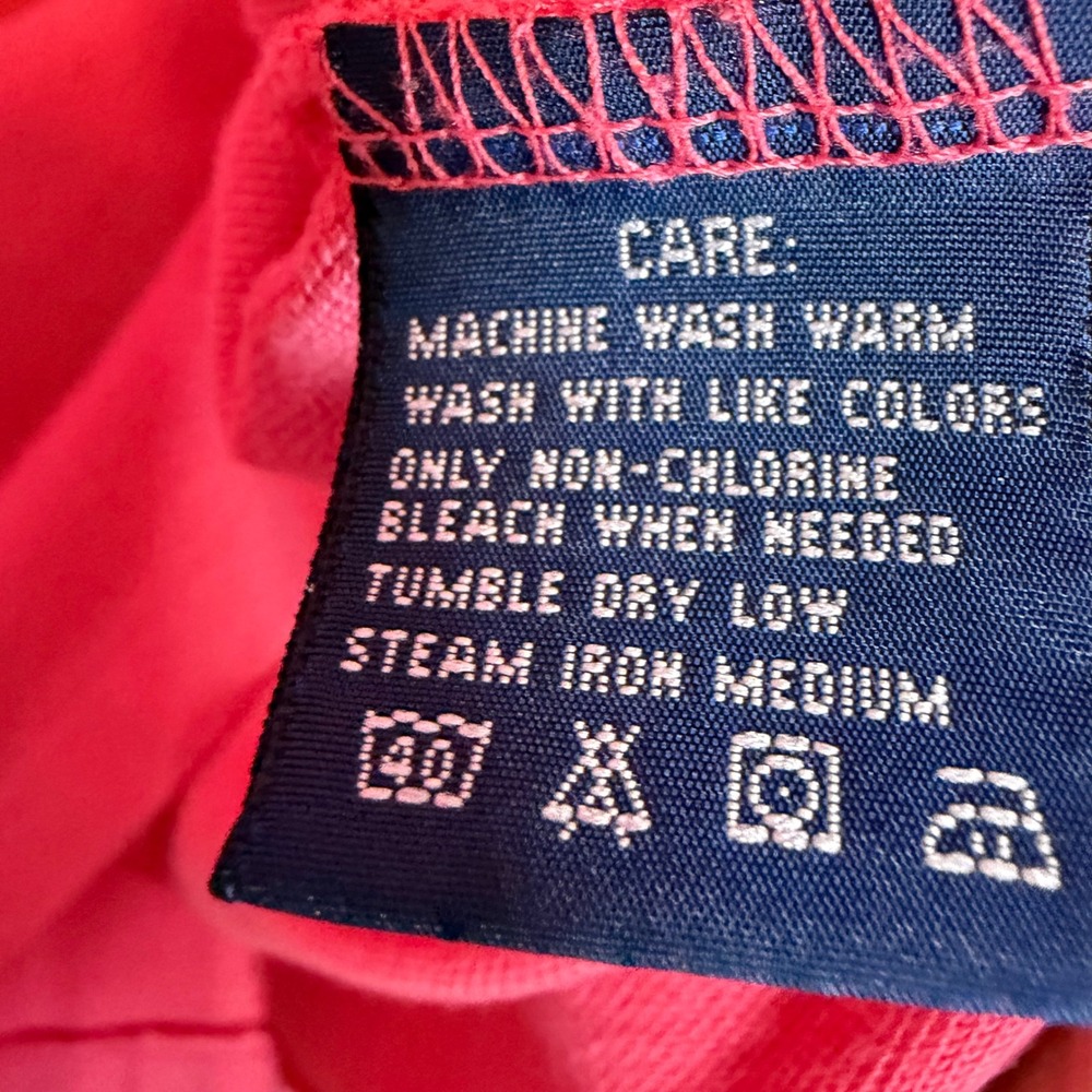 Ralph Lauren Classic Fit Pink Polo Shirt Short Sleeve Cotton Mesh Womens Large - Picture 6 of 9